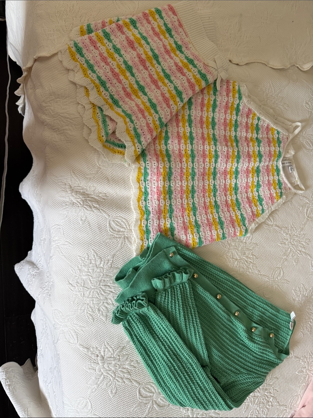 Lot of 3 - Janie and Jack Size 8 girls sweater set